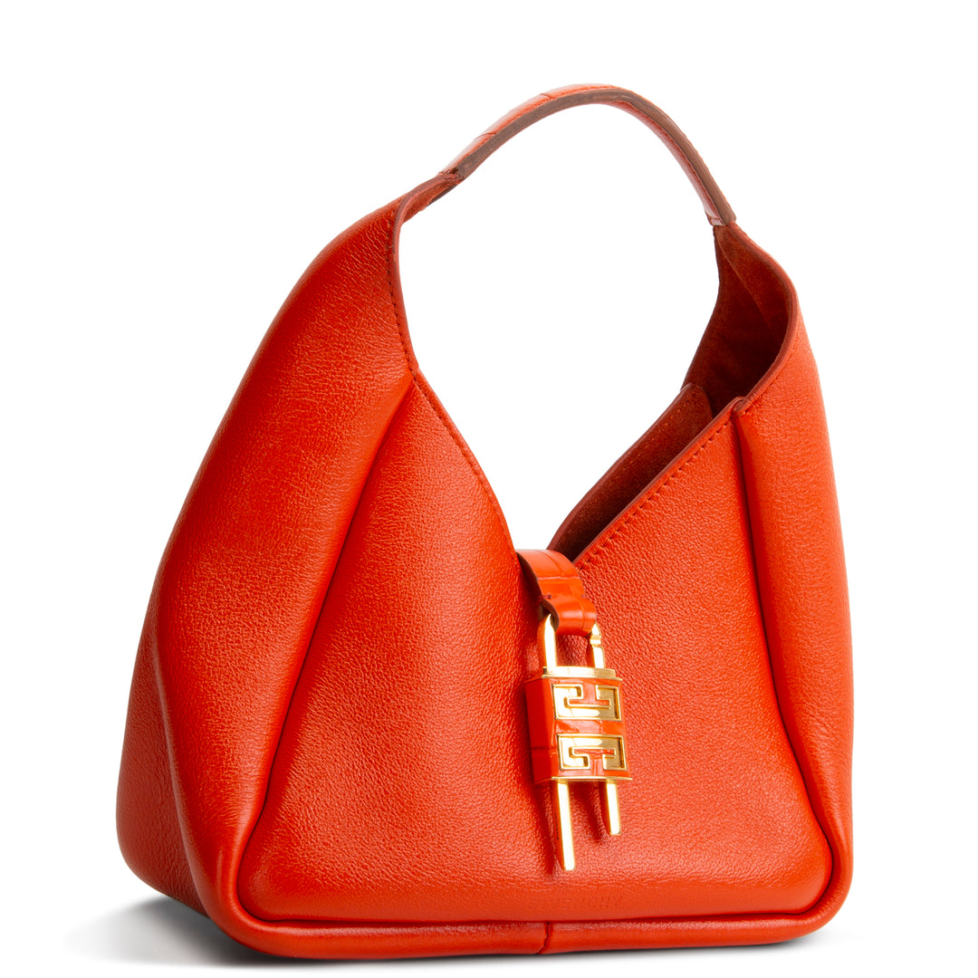 GIVENCHY Leather Padlock Mini - Orange