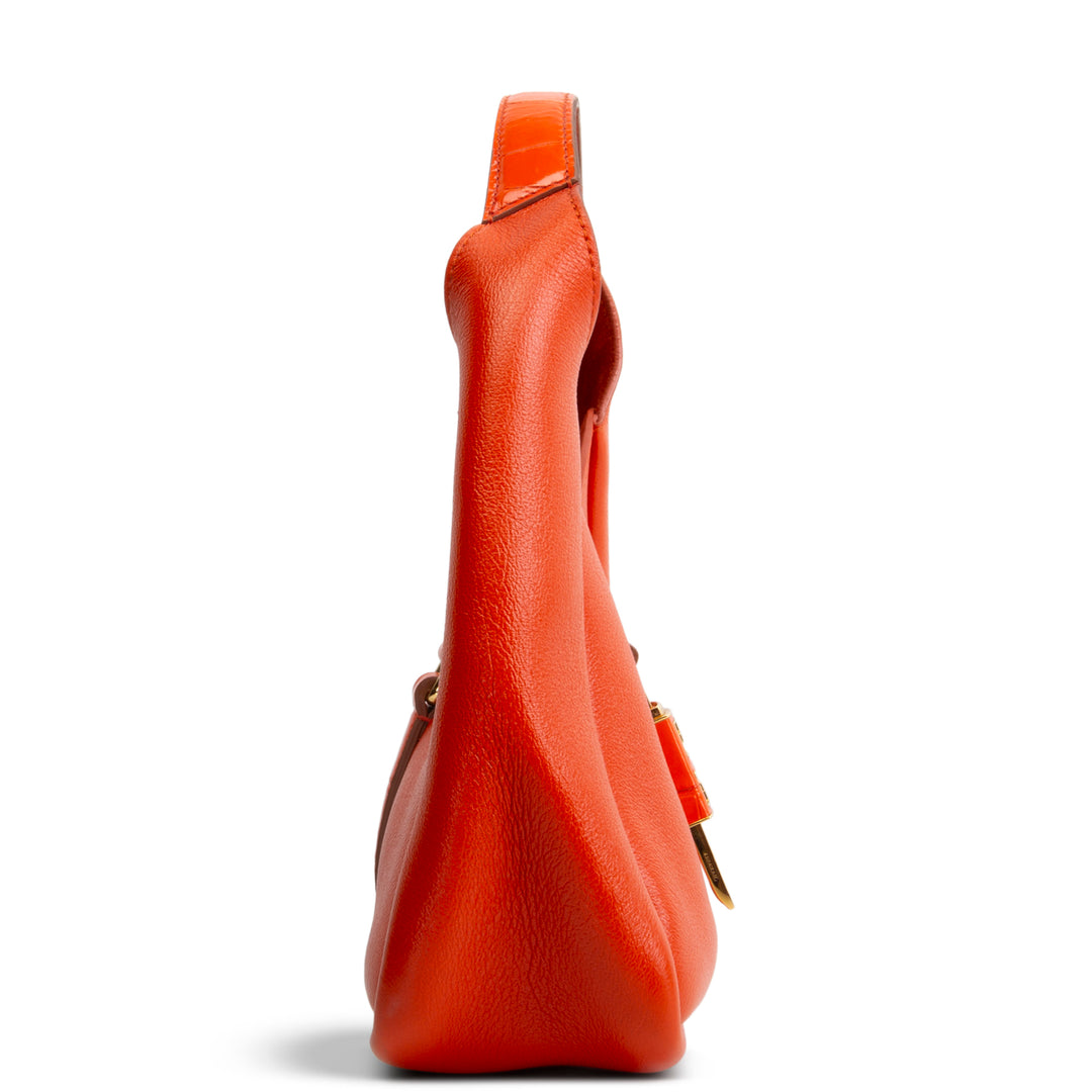 GIVENCHY Leather Padlock Mini - Orange