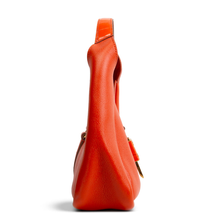 GIVENCHY Leather Padlock Mini - Orange