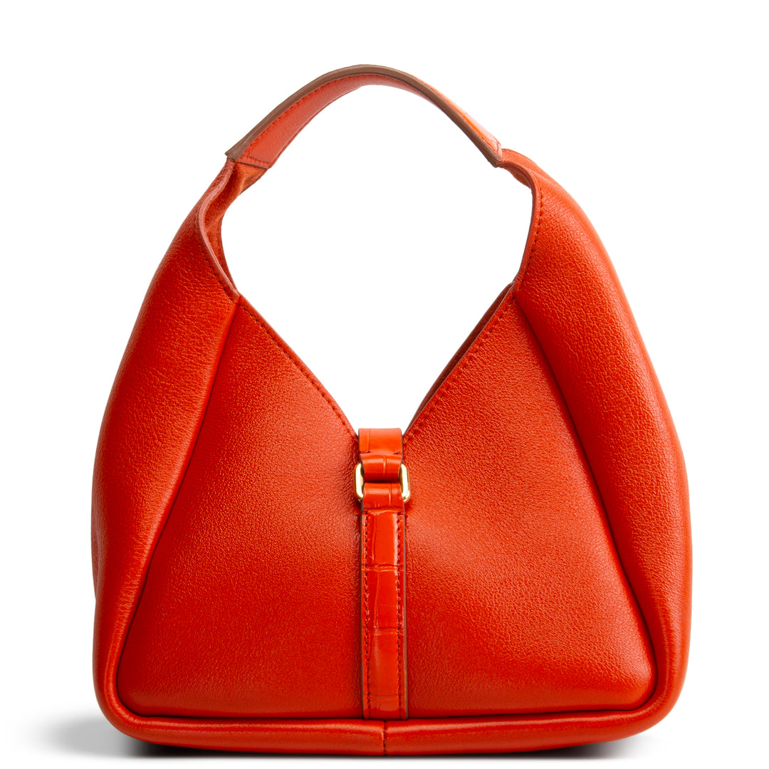 GIVENCHY Leather Padlock Mini - Orange