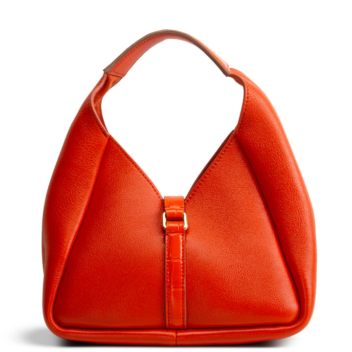 GIVENCHY Leather Padlock Mini - Orange