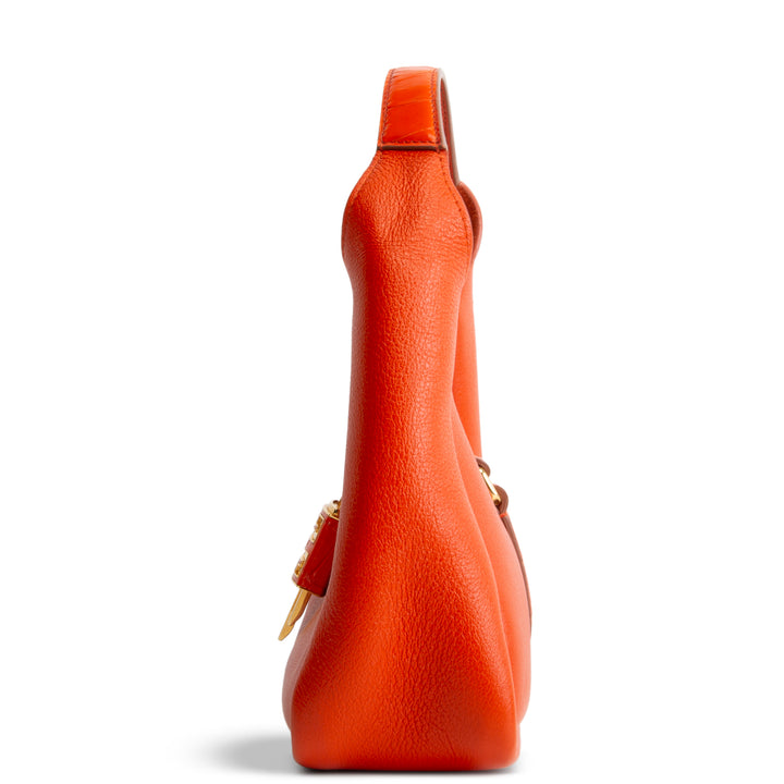 GIVENCHY Leather Padlock Mini - Orange