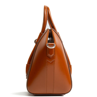 GIVENCHY Mini Antigona Lock Bag - Cognac