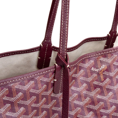 GOYARD Goyardine St. Louis PM Tote w/ pouch -Burgundy OUTLET FINAL SALE