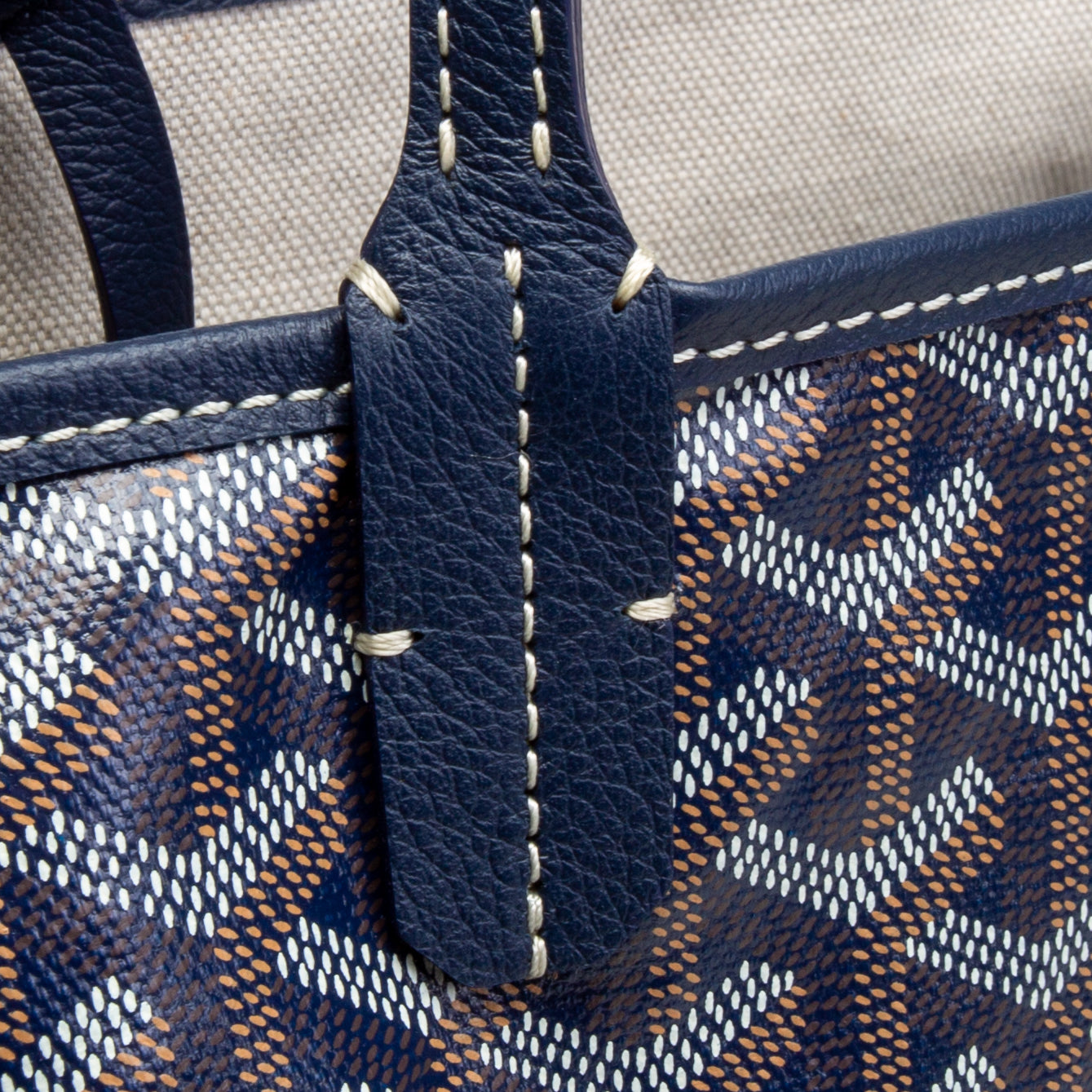 GOYARD Goyardine St.Louis Tote GM -Navy Blue