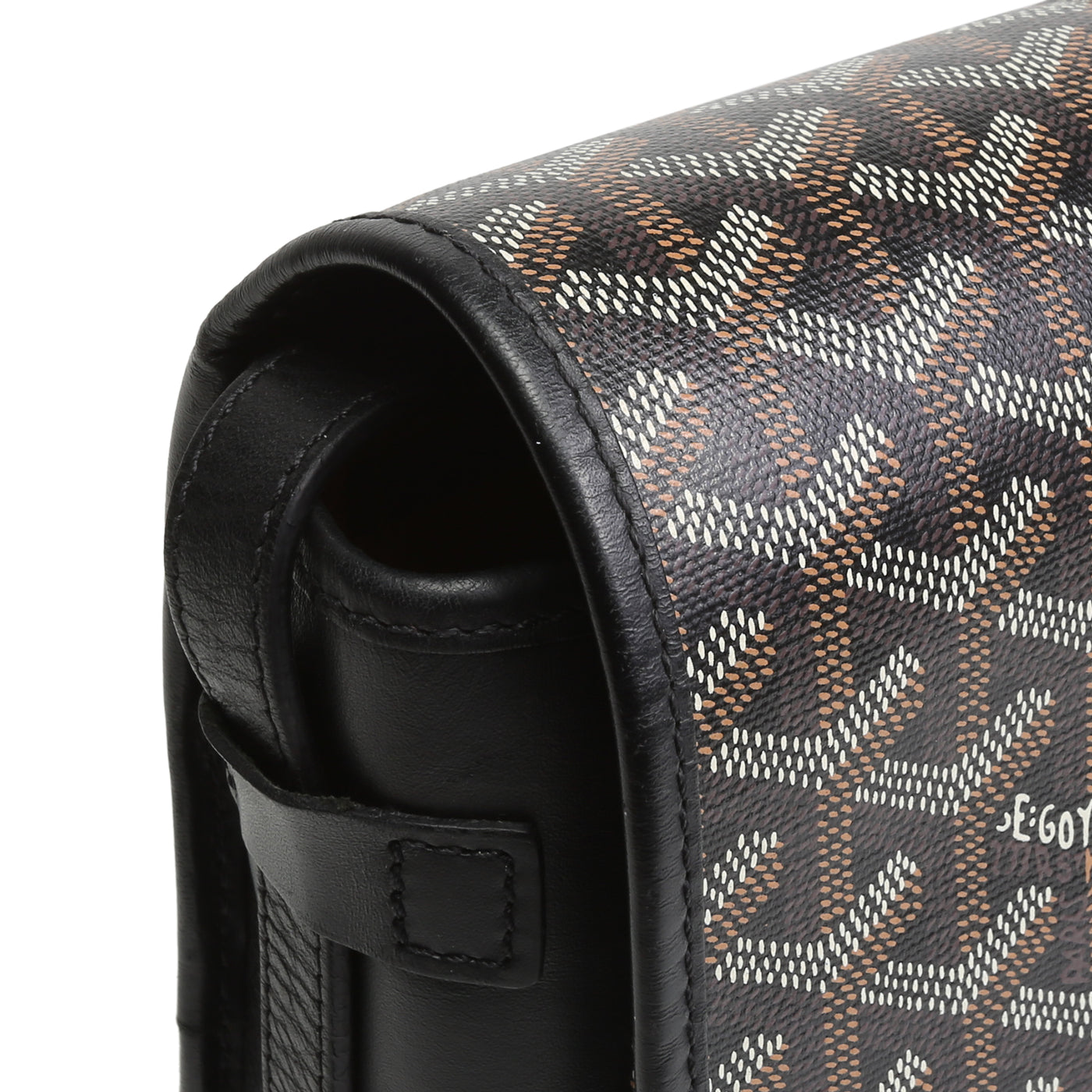 GOYARD Goyardine Belvedere MM Messenger - Black