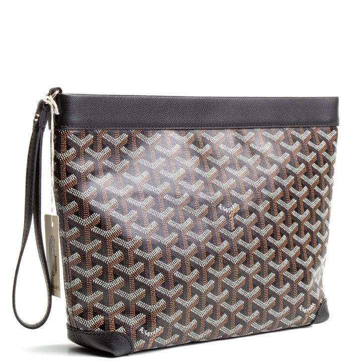 GOYARD Goyardine Conti Pouch - Black