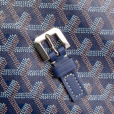 GOYARD Goyardine Capetien MM Messenger Bag -Navy Blue