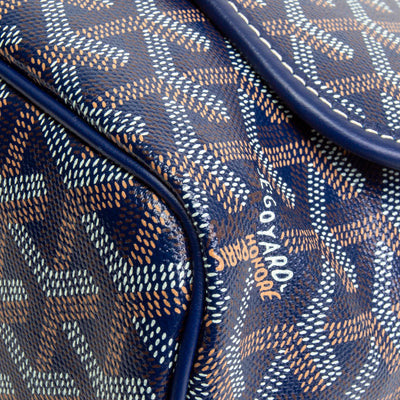 GOYARD Goyardine Capetien MM Messenger Bag -Navy Blue