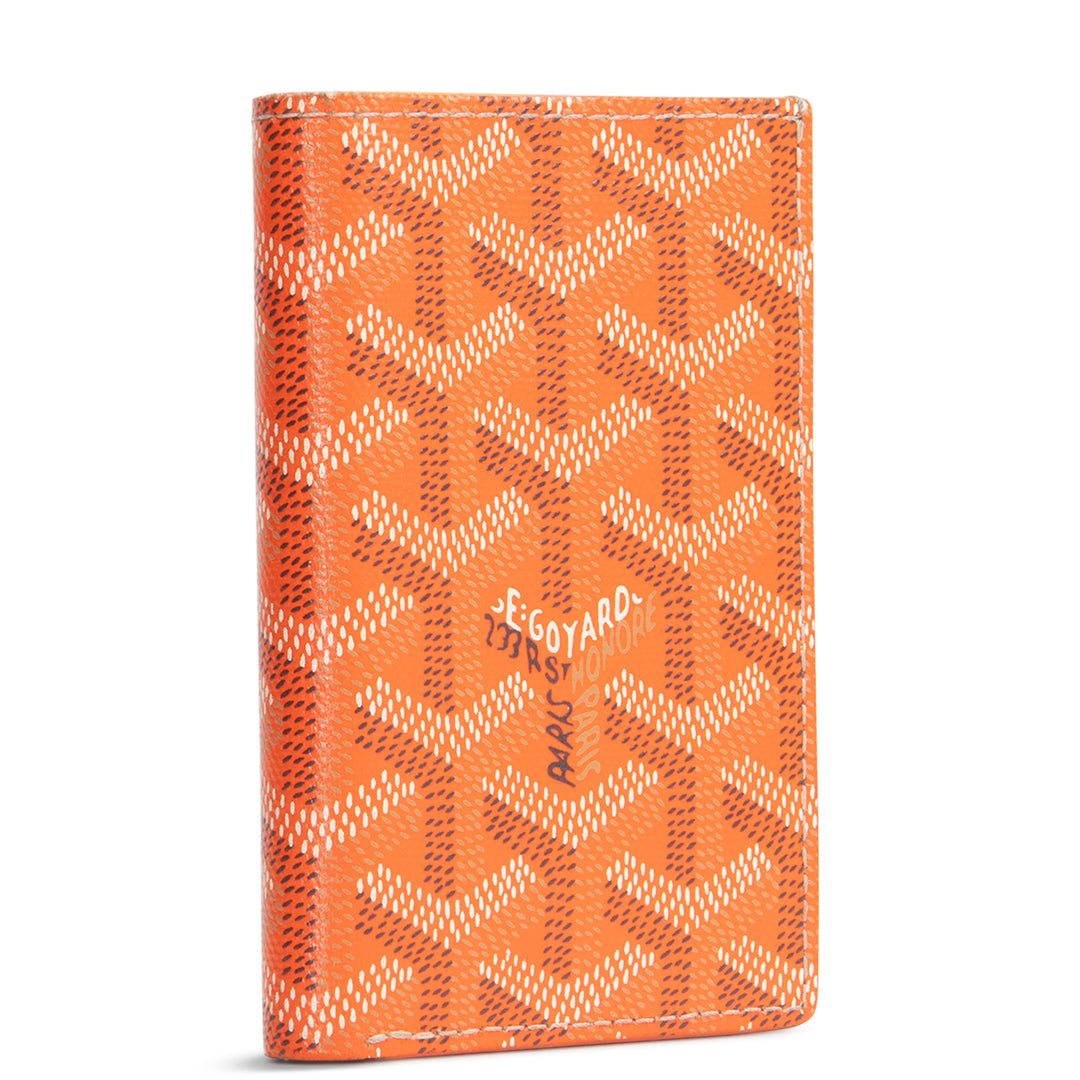 GOYARD Goyardine Saint Pierre Card Wallet - Orange