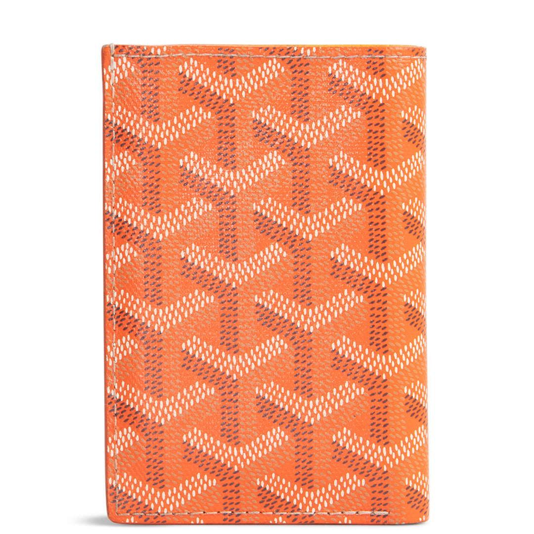 GOYARD Goyardine Saint Pierre Card Wallet - Orange