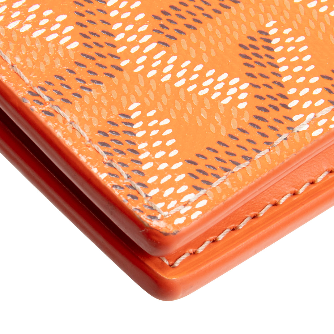 GOYARD Goyardine Saint Pierre Card Wallet - Orange