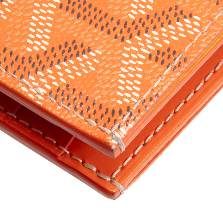 GOYARD Goyardine Saint Pierre Card Wallet - Orange