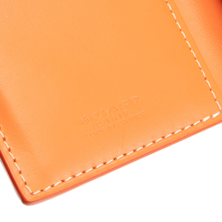 GOYARD Goyardine Saint Pierre Card Wallet - Orange
