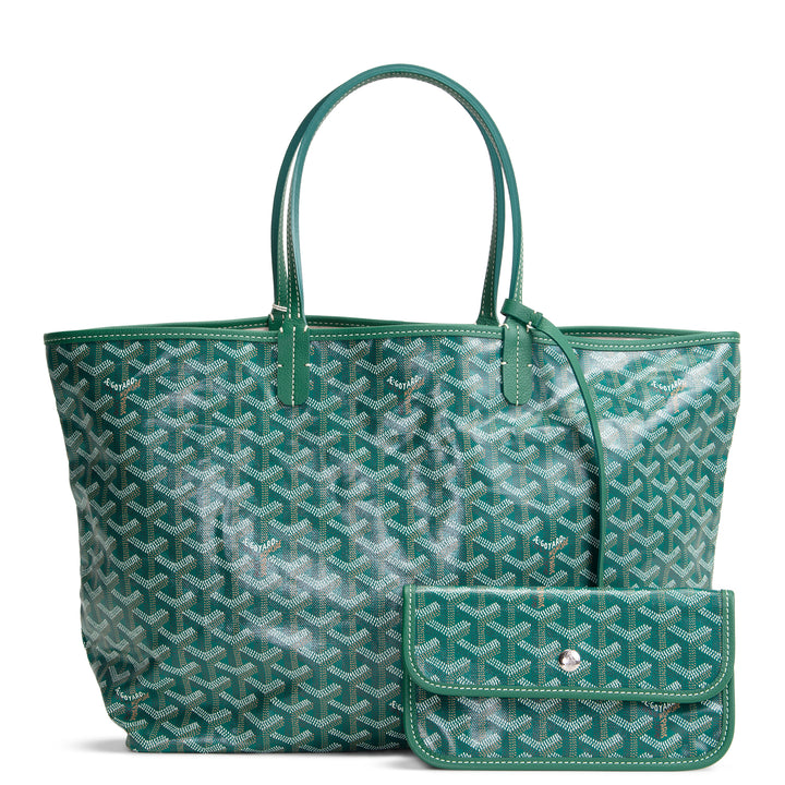 GOYARD Goyardine St. Louis Tote w/ Pouch PM - Green