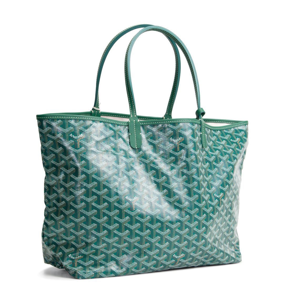 GOYARD Goyardine St. Louis Tote w/ Pouch PM - Green