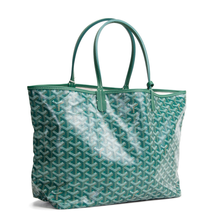 GOYARD Goyardine St. Louis Tote w/ Pouch PM - Green