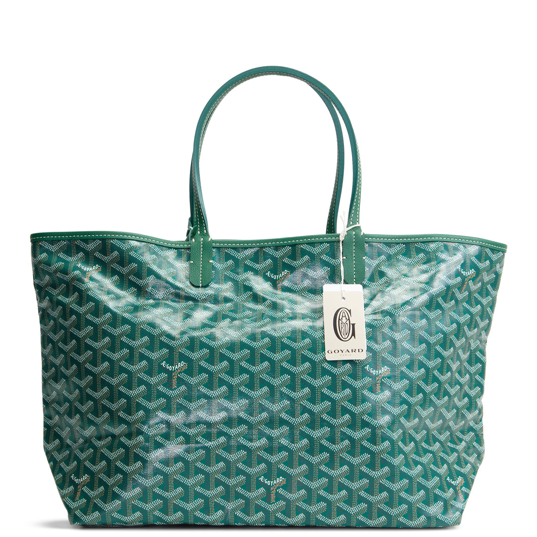 GOYARD Goyardine St. Louis Tote w/ Pouch PM - Green