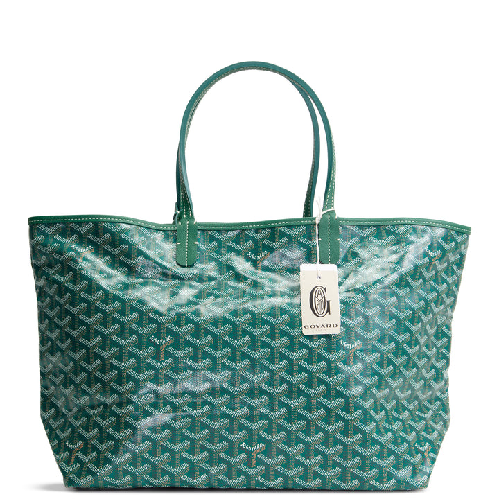 GOYARD Goyardine St. Louis Tote w/ Pouch PM - Green