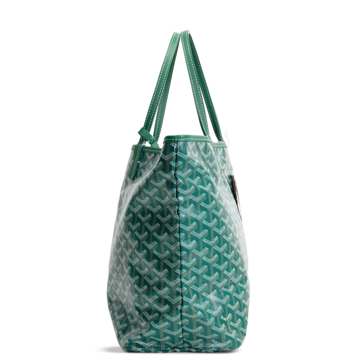 GOYARD Goyardine St. Louis Tote w/ Pouch PM - Green