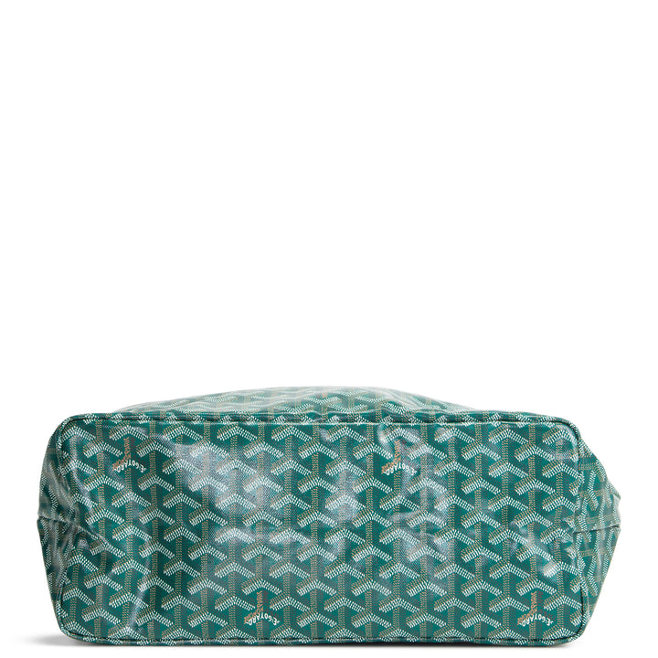 GOYARD Goyardine St. Louis Tote w/ Pouch PM - Green