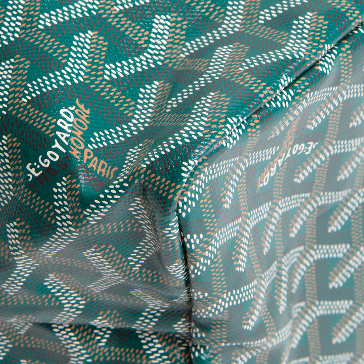 GOYARD Goyardine St. Louis Tote w/ Pouch PM - Green