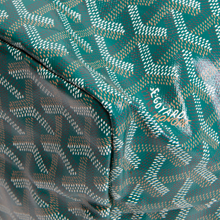 GOYARD Goyardine St. Louis Tote w/ Pouch PM - Green
