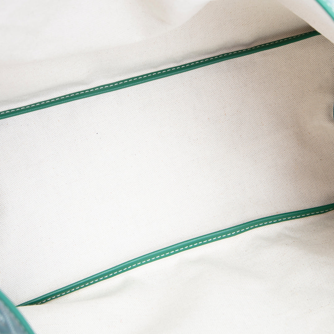 GOYARD Goyardine St. Louis Tote w/ Pouch PM - Green