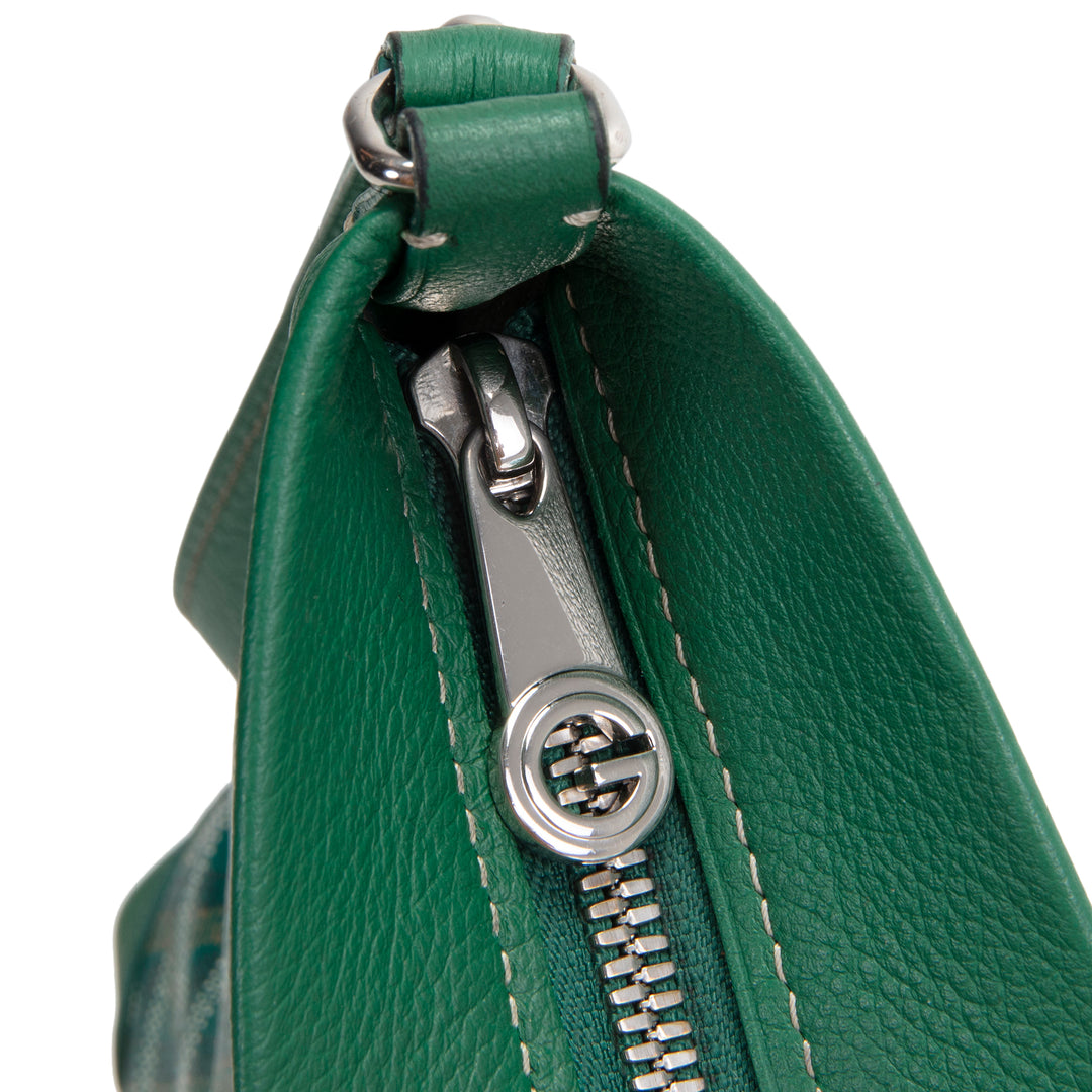 GOYARD Goyardine Conti Pouch - Green OUTLET FINAL SALE