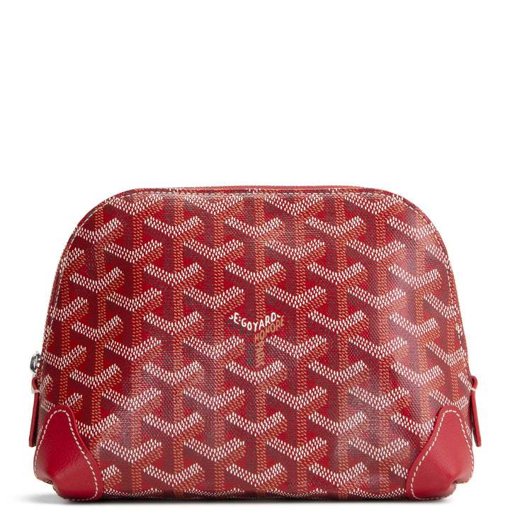 GOYARD Goyardine Vendome Cosmetic Pouch - Red