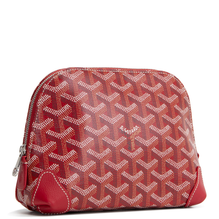 GOYARD Goyardine Vendome Cosmetic Pouch - Red