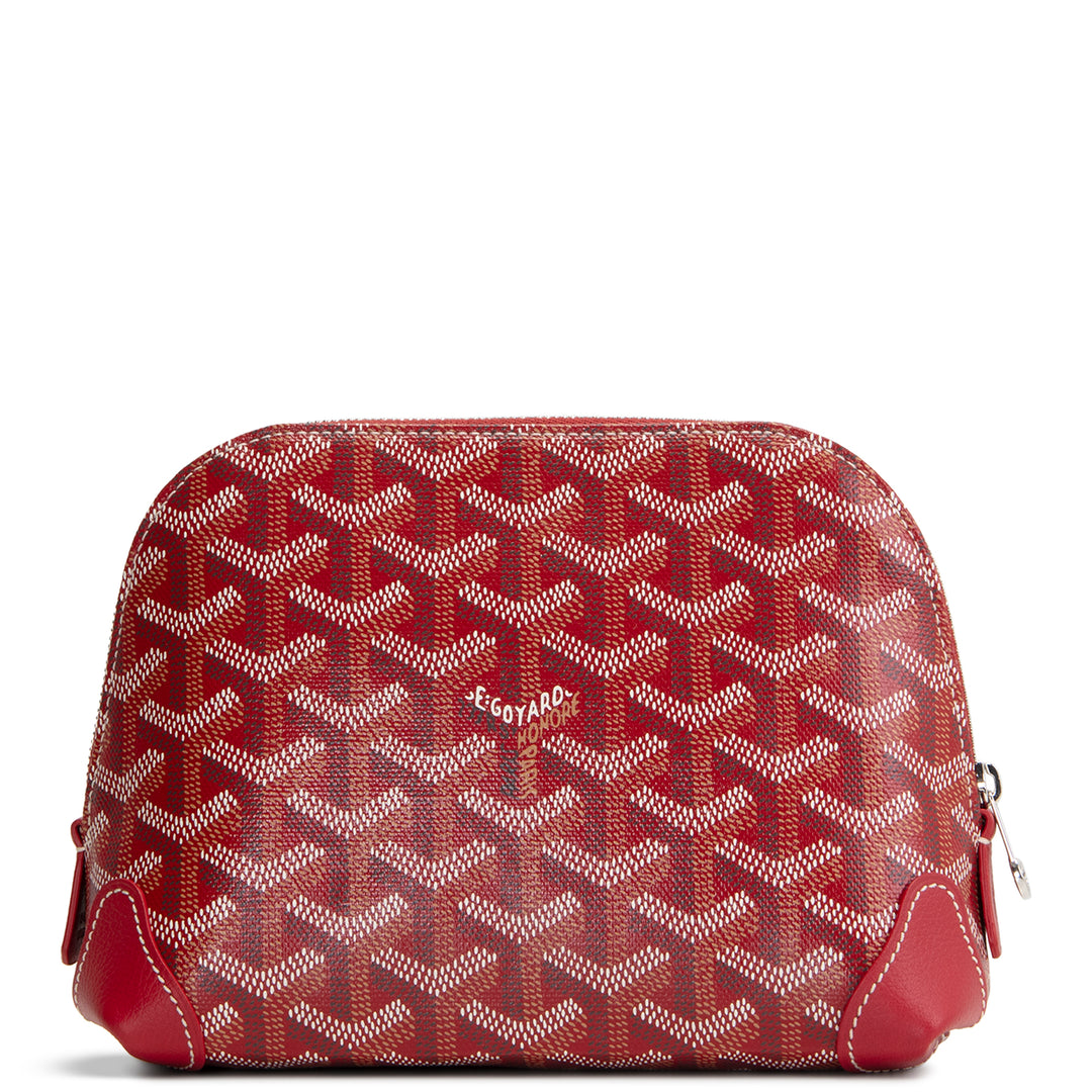 GOYARD Goyardine Vendome Cosmetic Pouch - Red