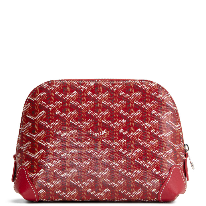 GOYARD Goyardine Vendome Cosmetic Pouch - Red