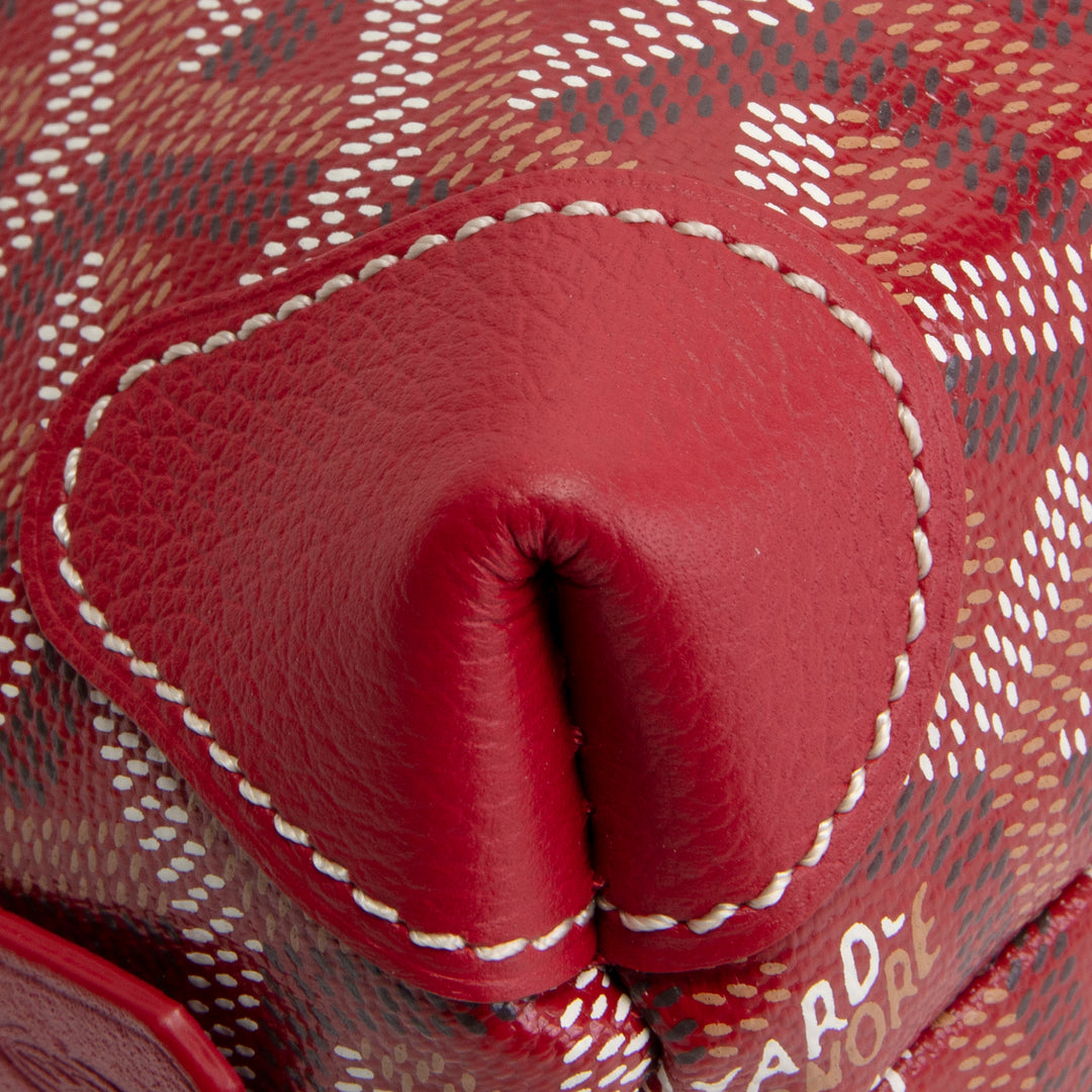 GOYARD Goyardine Vendome Cosmetic Pouch - Red