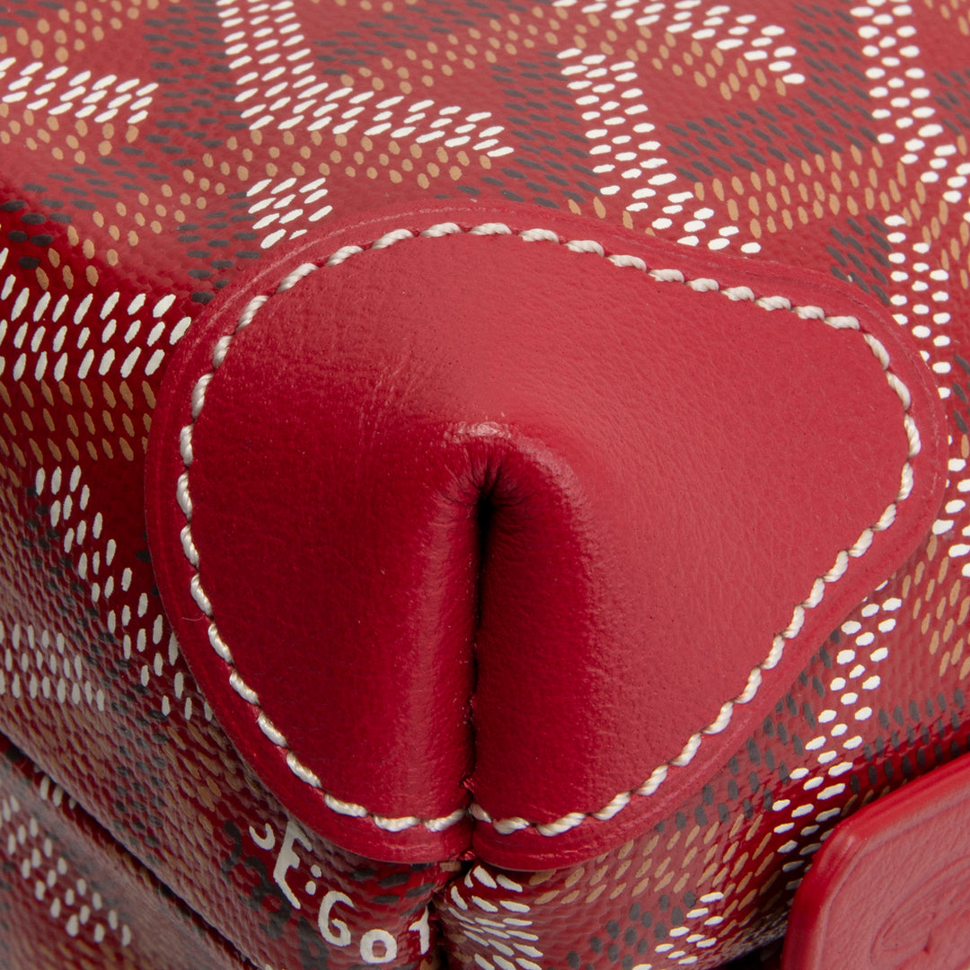 GOYARD Goyardine Vendome Cosmetic Pouch - Red