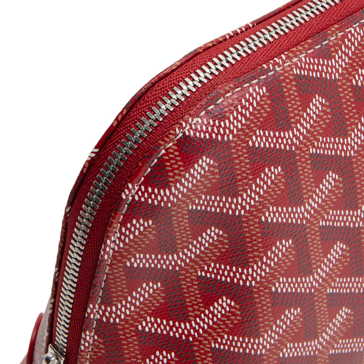 GOYARD Goyardine Vendome Cosmetic Pouch - Red