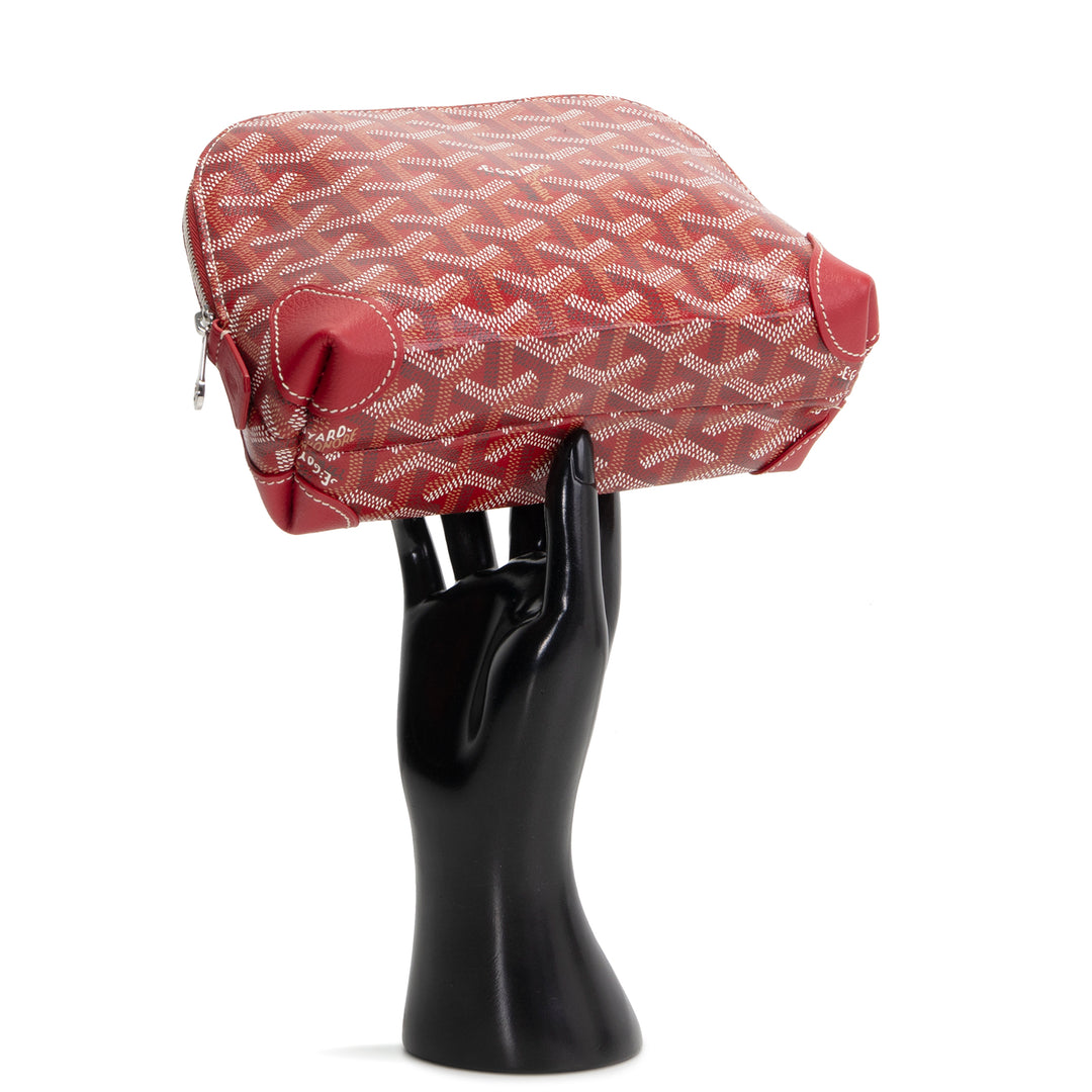 GOYARD Goyardine Vendome Cosmetic Pouch - Red