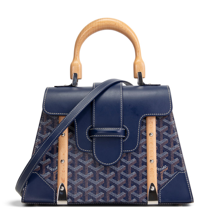 GOYARD Goyardine Structured Saigon PM - Navy Blue