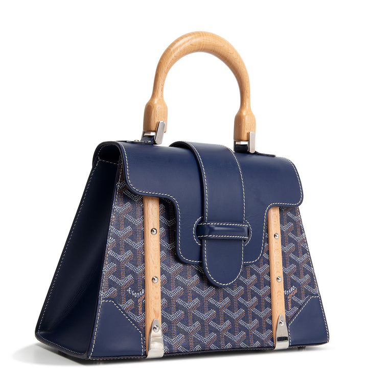 GOYARD Goyardine Structured Saigon PM - Navy Blue
