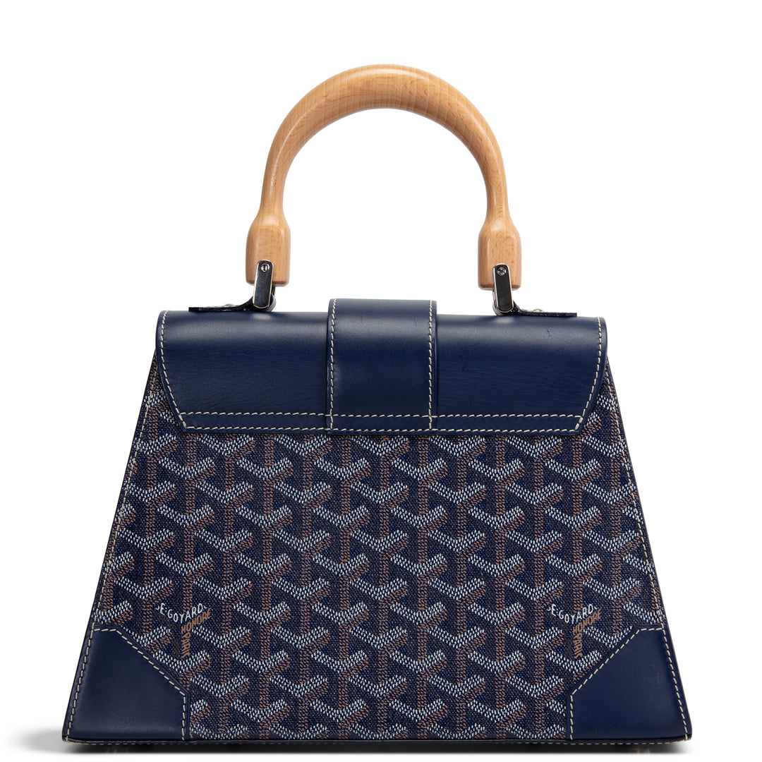GOYARD Goyardine Structured Saigon PM - Navy Blue