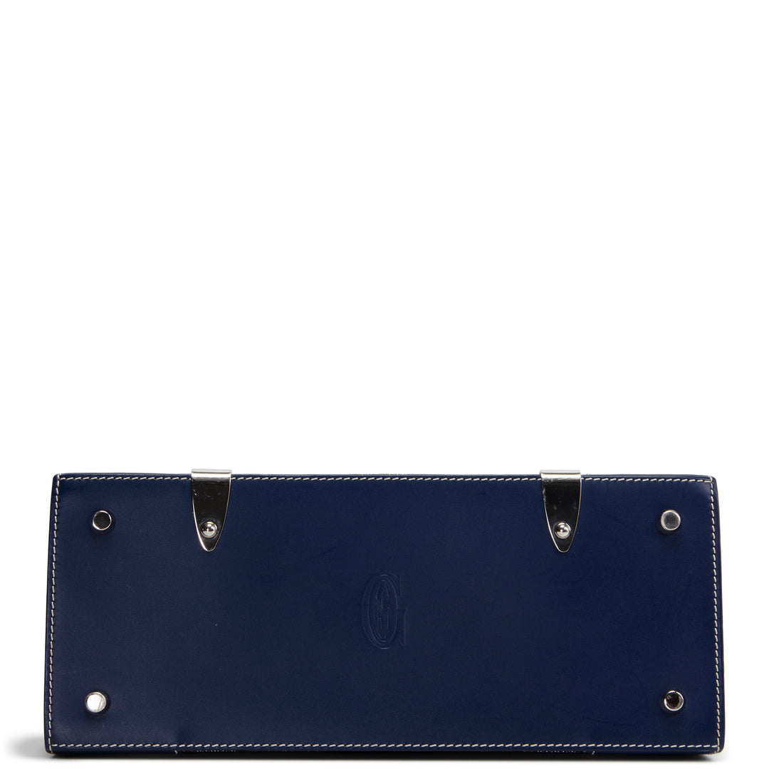 GOYARD Goyardine Structured Saigon PM - Navy Blue