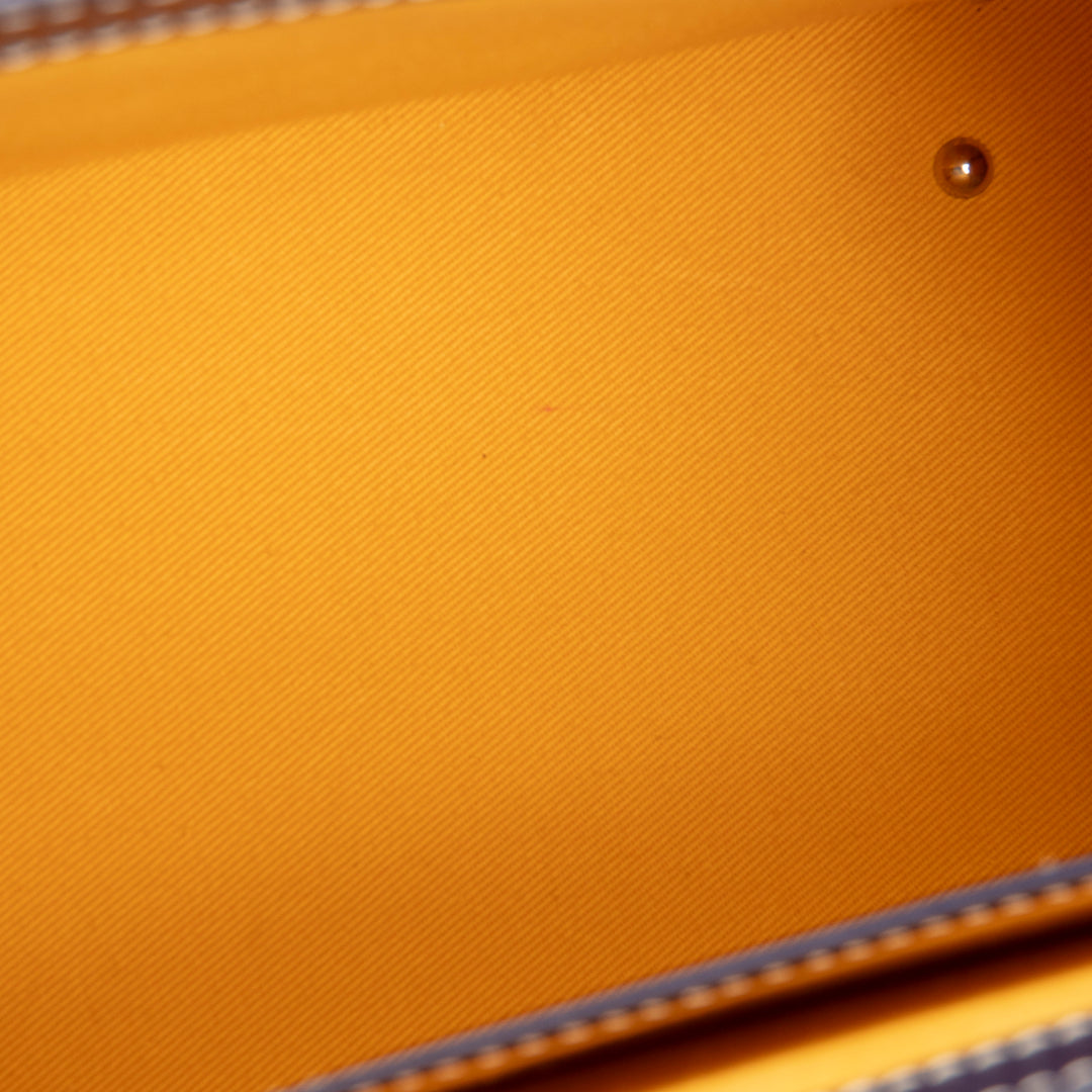 GOYARD Goyardine Structured Saigon PM - Navy Blue