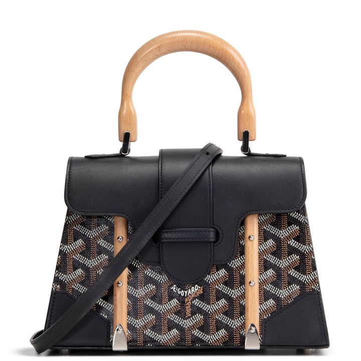 GOYARD Goyardine Structured Saigon Mini - Black