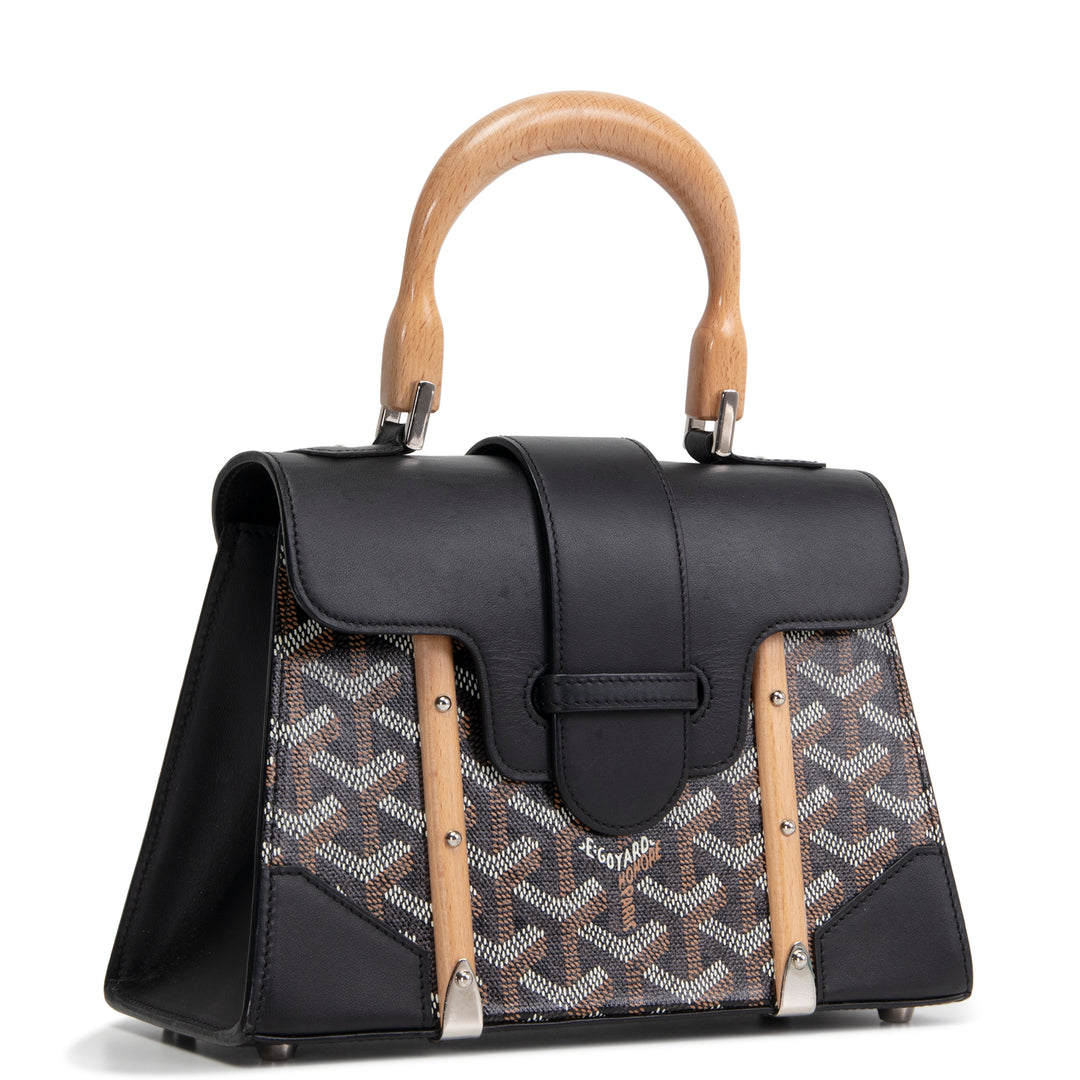 GOYARD Goyardine Structured Saigon Mini - Black