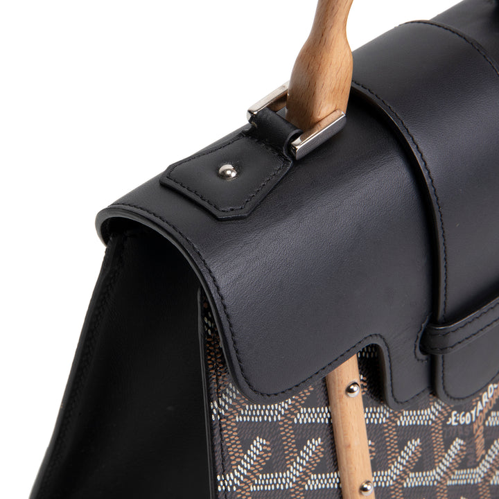 GOYARD Goyardine Structured Saigon Mini - Black