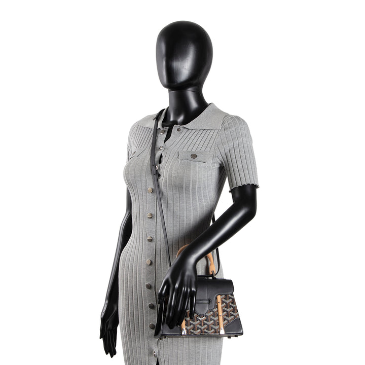 GOYARD Goyardine Structured Saigon Mini - Black