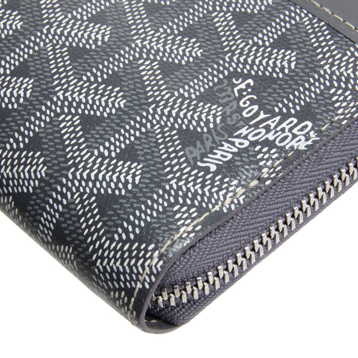 GOYARD Goyardine Matignon Wallet - Gray