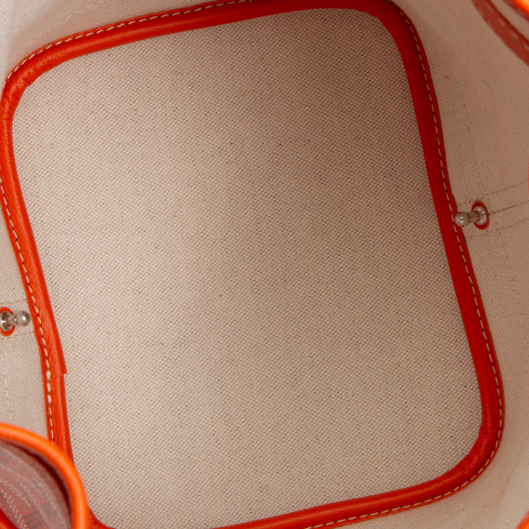 GOYARD Goyardine Petit Flot Bucket Bag - Orange