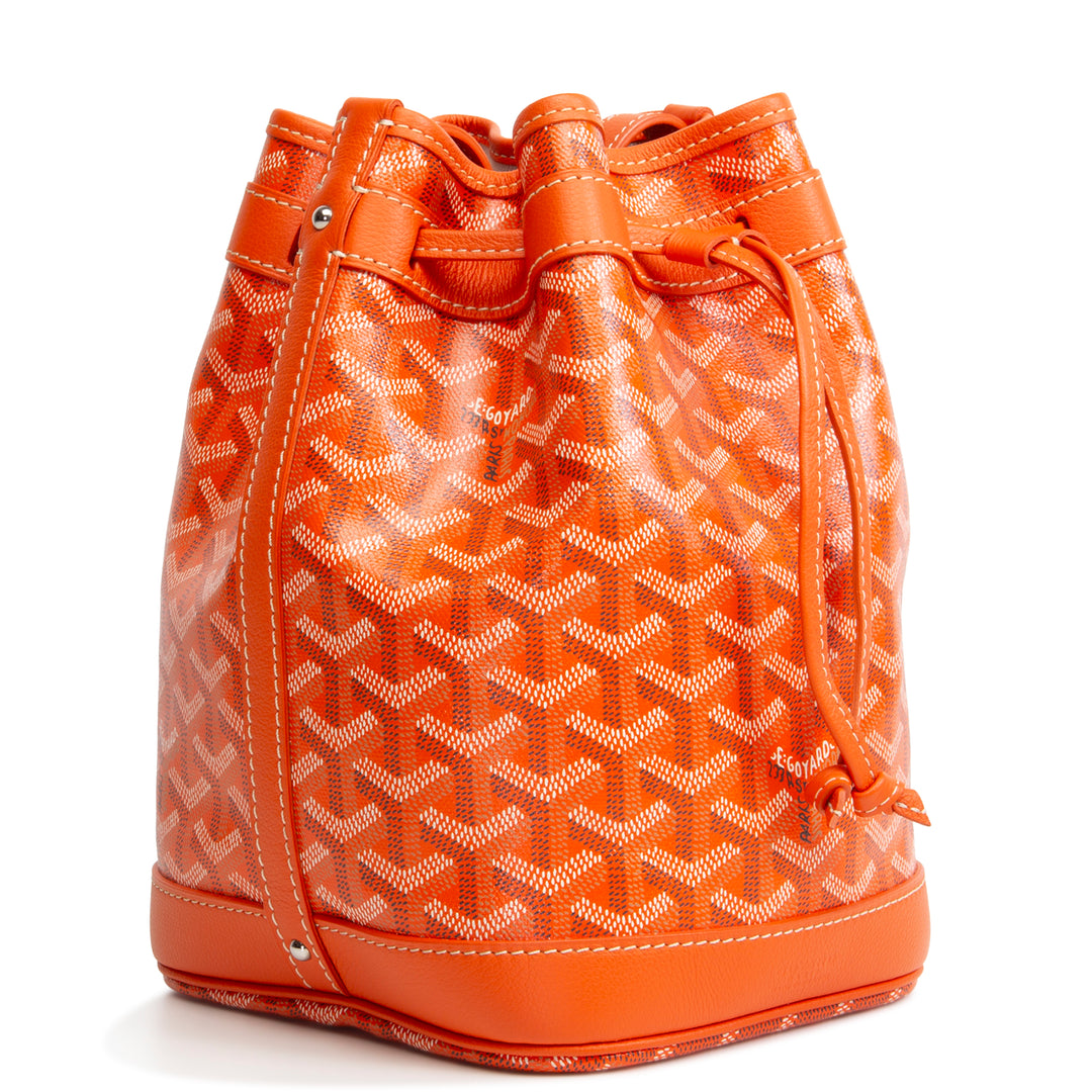 GOYARD Goyardine Petit Flot Bucket Bag - Orange