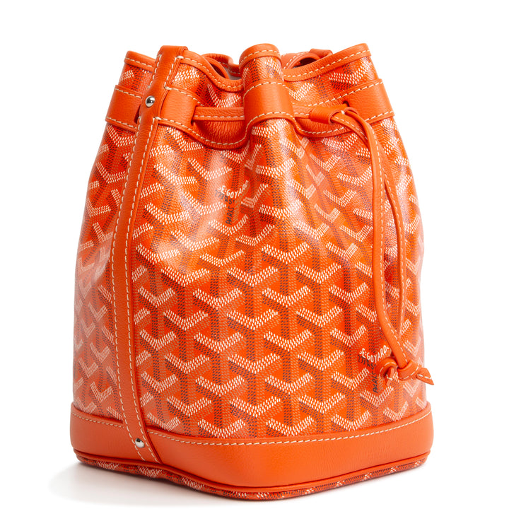 GOYARD Goyardine Petit Flot Bucket Bag - Orange
